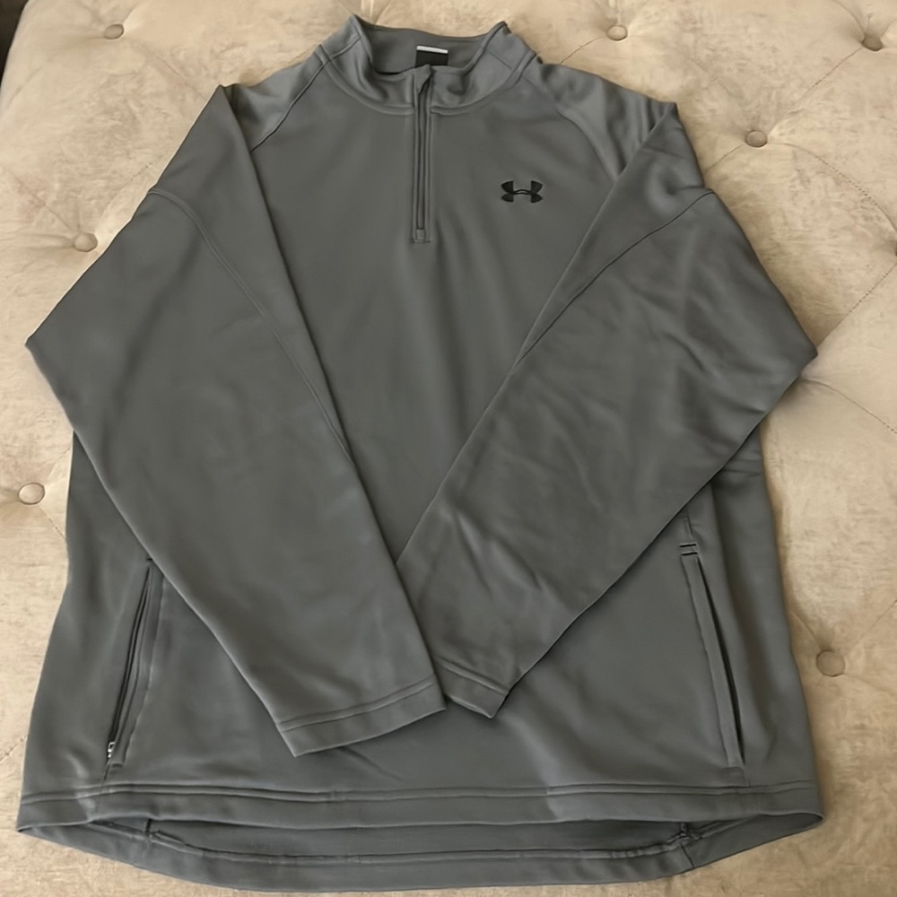 Under Armour gray half zip pullover XL